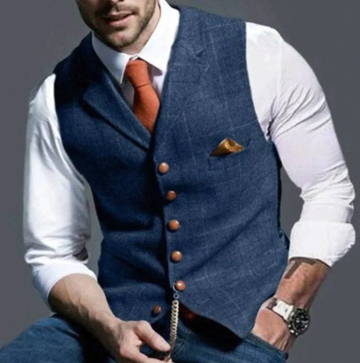 Men's Tailored Fabric Vest