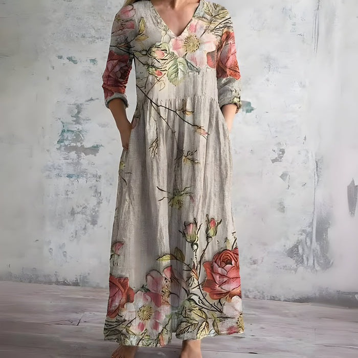 Women's Lightweight Floral Maxi Dress