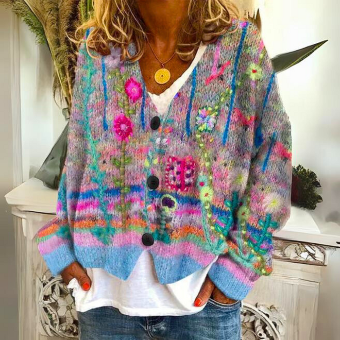 Women's Warm Wool Blend Cardigan