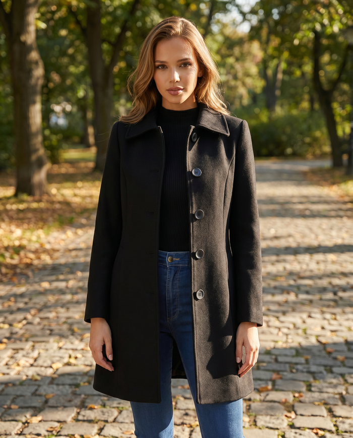 Women's Wool Blend Trench Coat