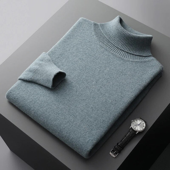 Men's 100% Cashmere Turtleneck Sweater