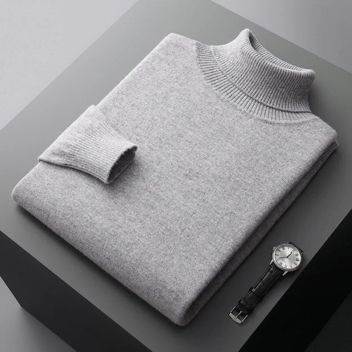 Men's 100% Cashmere Turtleneck Sweater