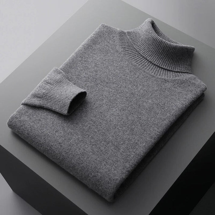 Men's 100% Cashmere Turtleneck Sweater