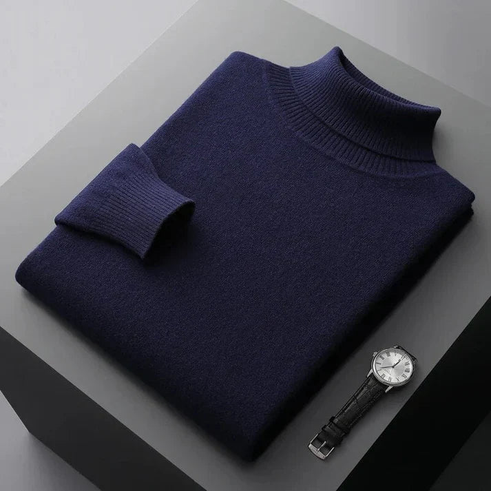 Men's 100% Cashmere Turtleneck Sweater