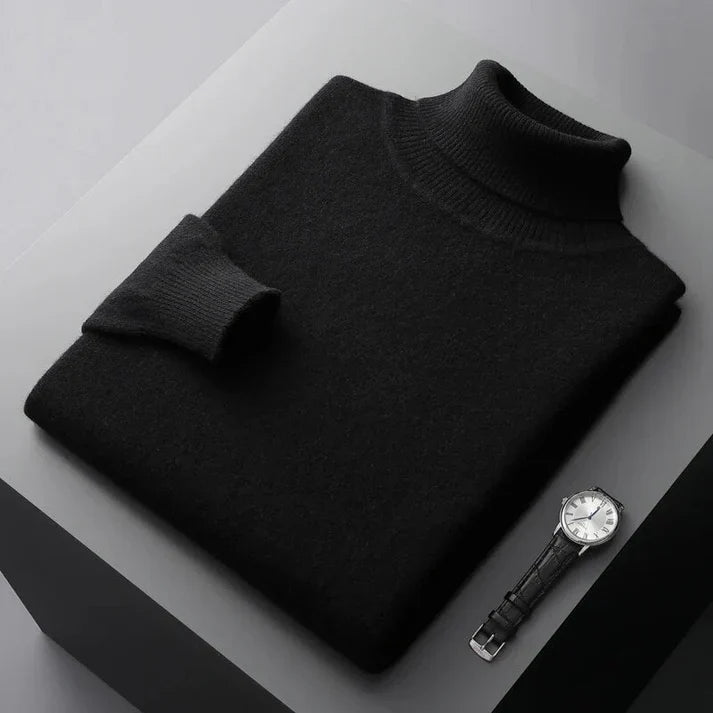 Men's 100% Cashmere Turtleneck Sweater