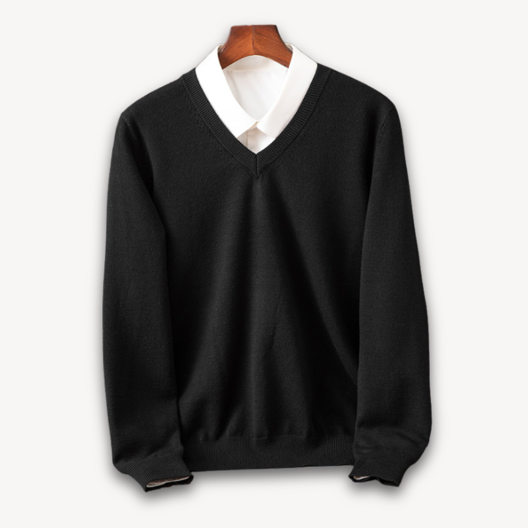 Men's Cashmere V-Neck Sweater