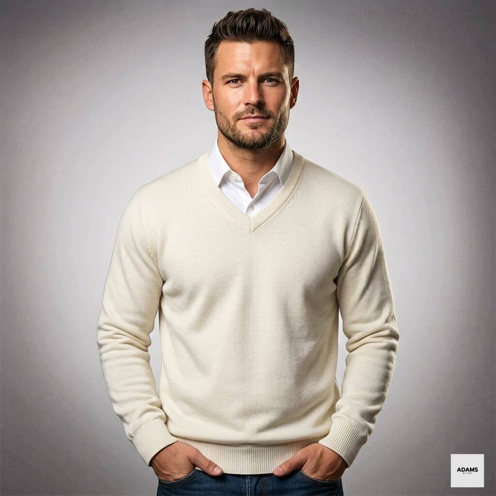 Men's Cashmere V-Neck Sweater
