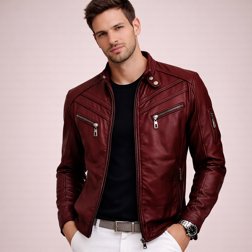Men's High-Quality Leather Jacket