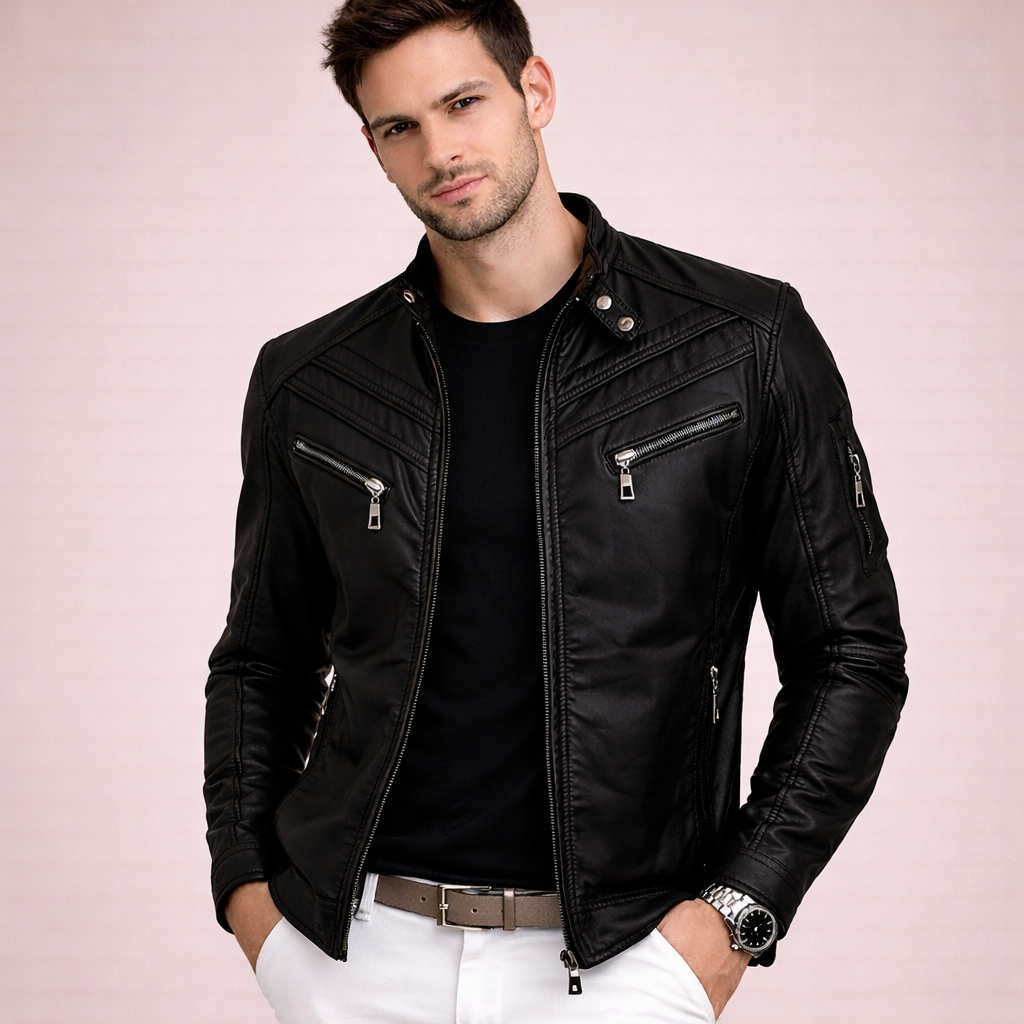 Men's High-Quality Leather Jacket
