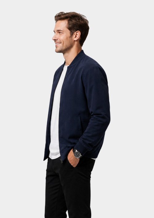 Men's Lightweight Fabric Bomber Jacket | Stylish Casual Summer Outerwear 1