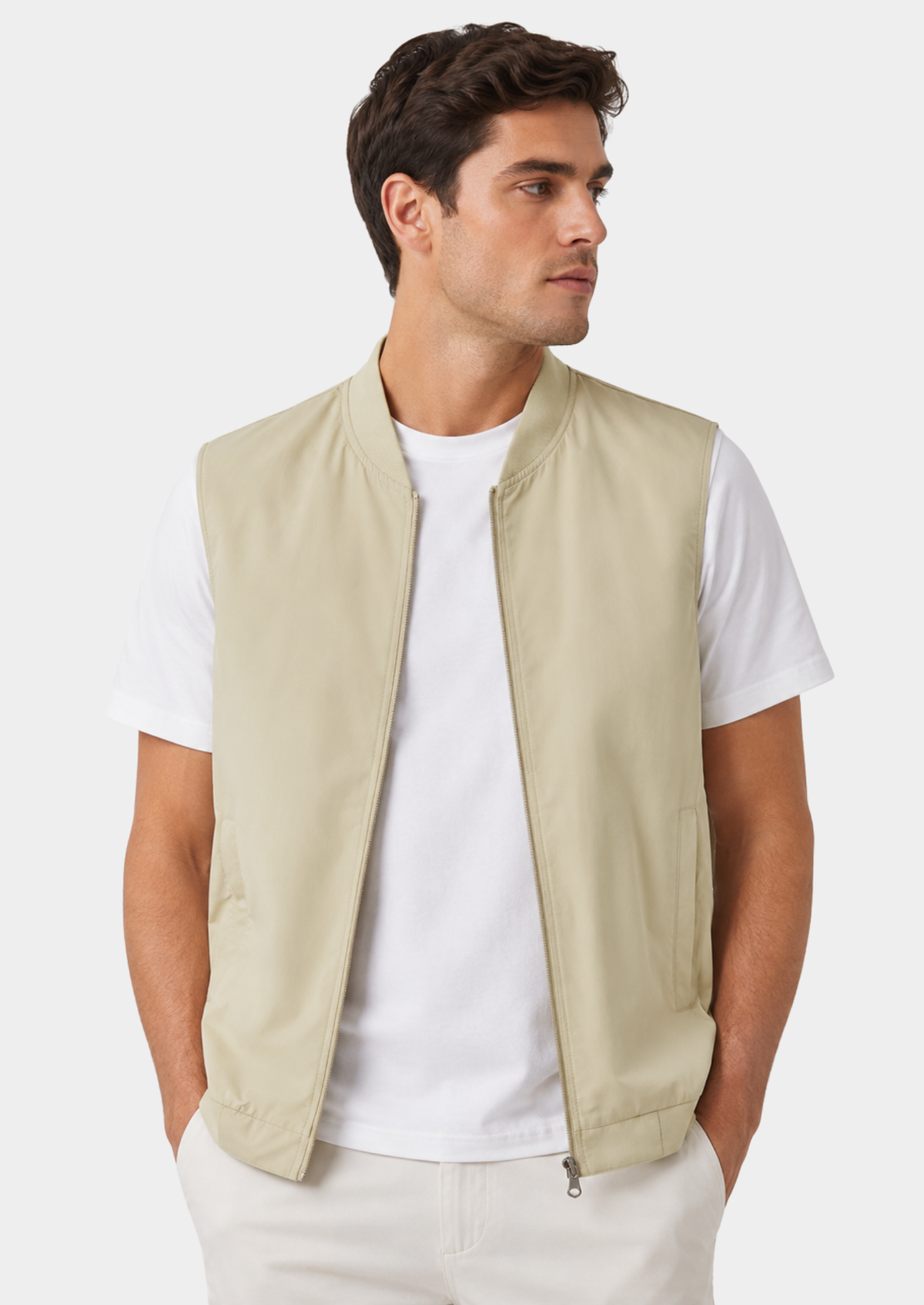 Men's Ultra-Thin Solid Gilet Jacket