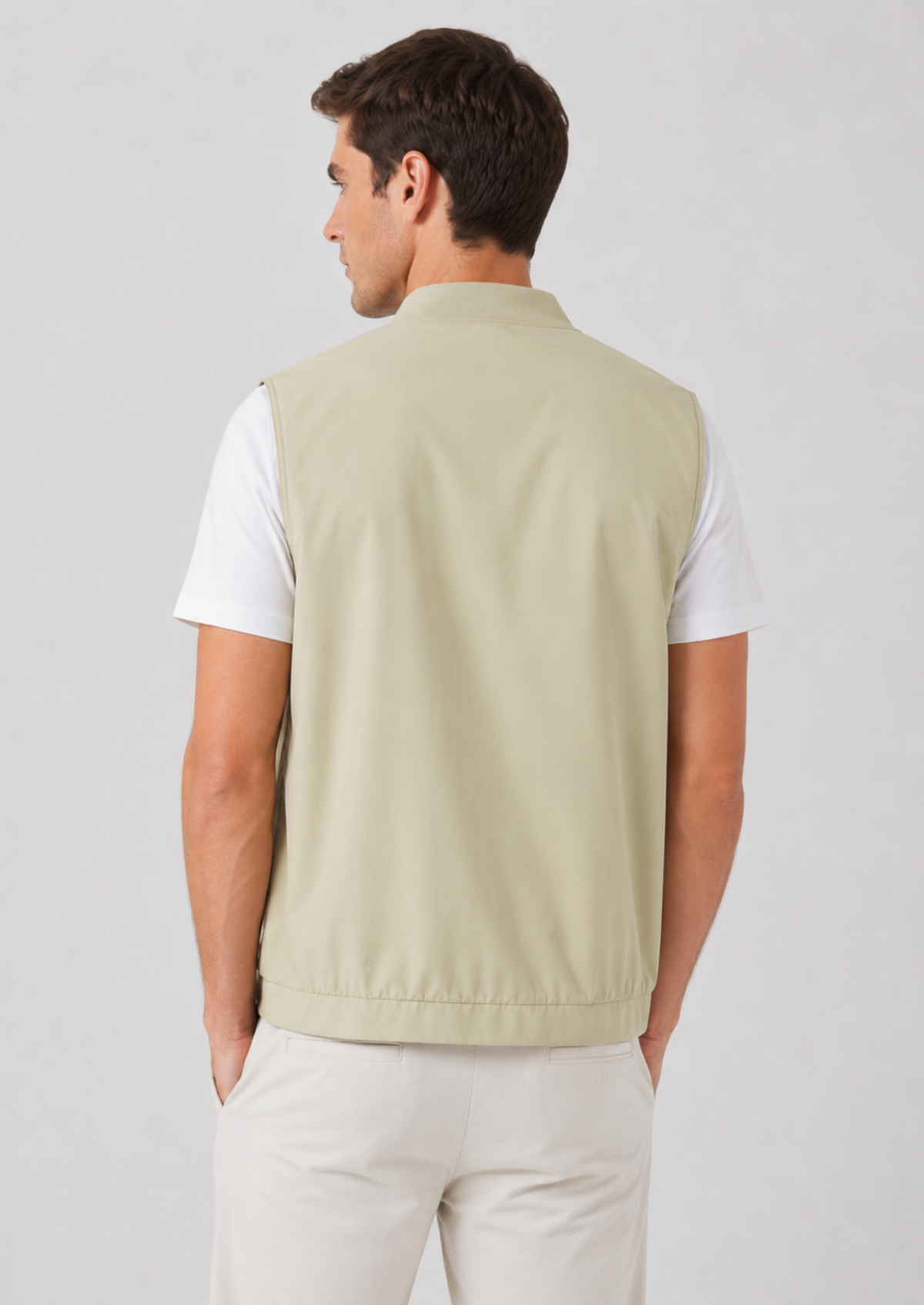 Men's Ultra-Thin Solid Gilet Jacket