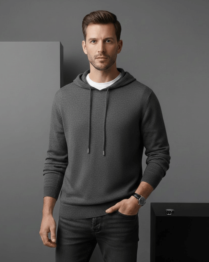 Men's 100% Cashmere Hoodie