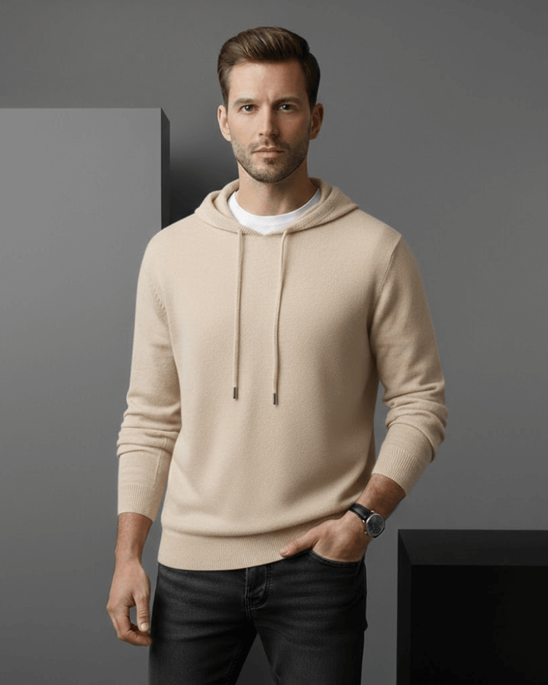 Men's 100% Cashmere Hoodie