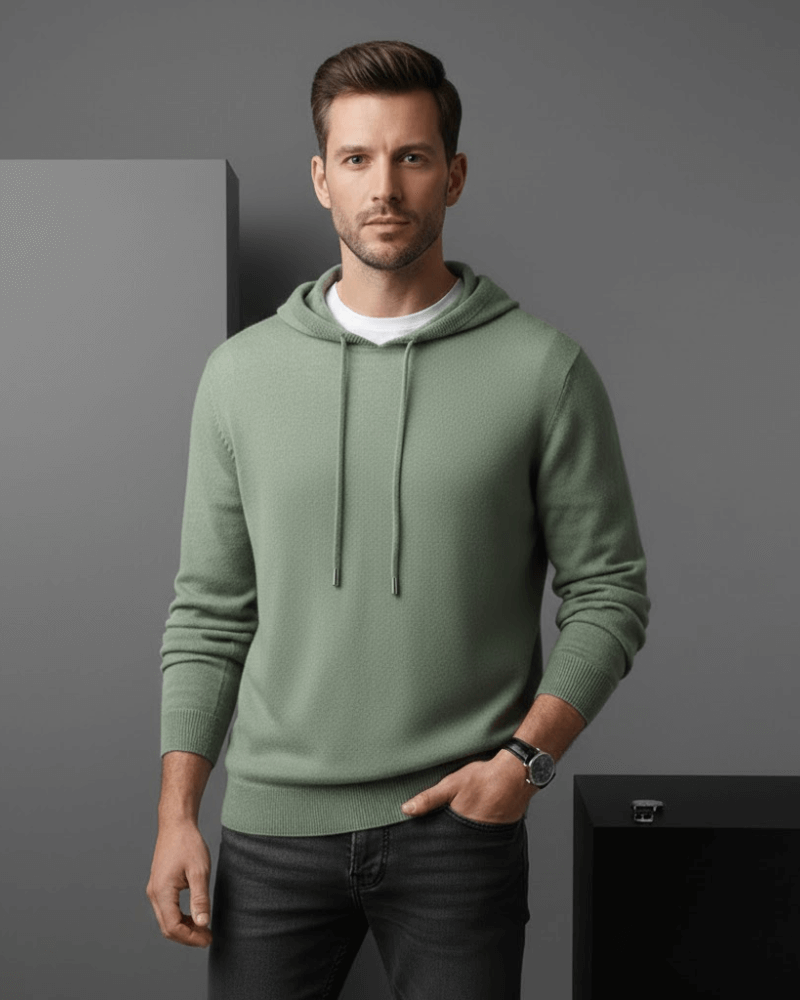 Men's 100% Cashmere Hoodie