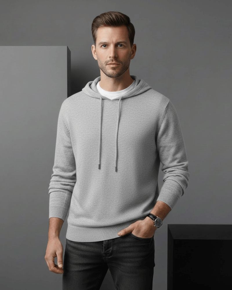 Men's 100% Cashmere Hoodie