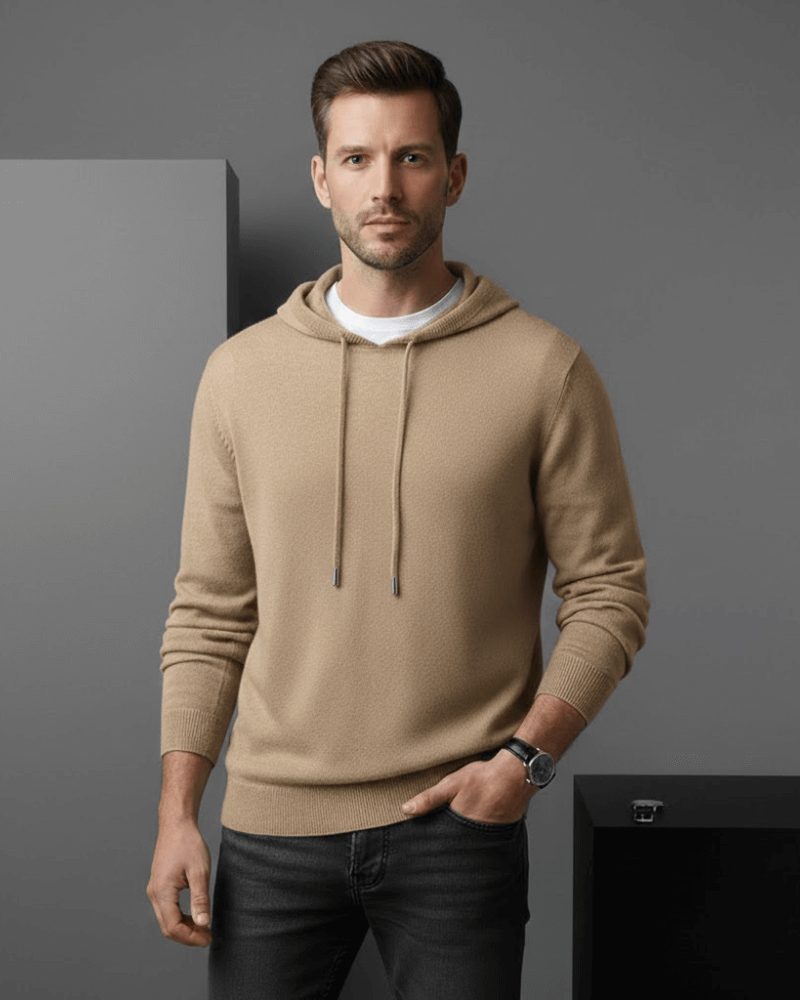 Men's 100% Cashmere Hoodie