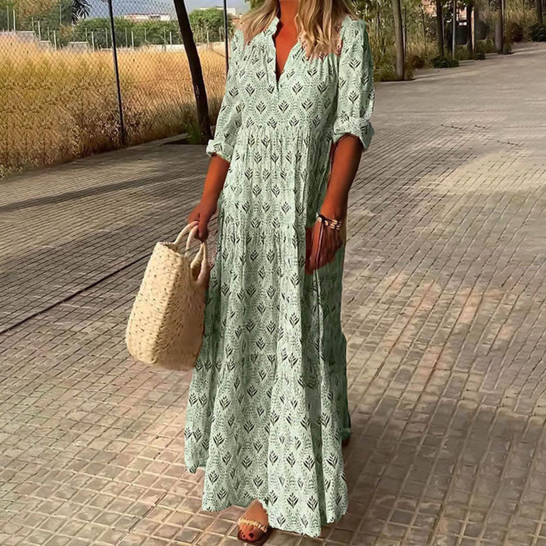 Women's Breathable Bohemian Maxi Dress
