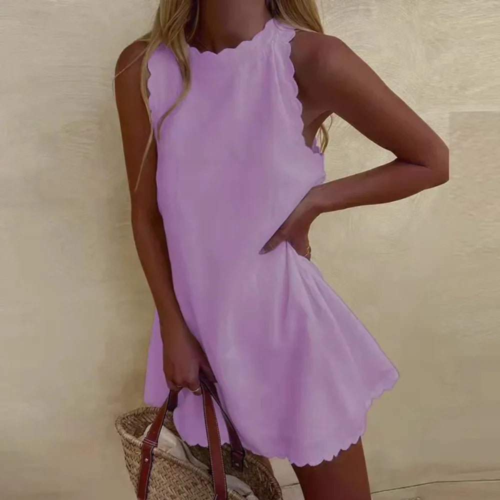 Women's Breathable Fabric A-Line Summer Dress