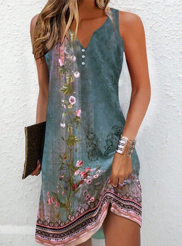 Women's Breathable Fabric Mini Dress