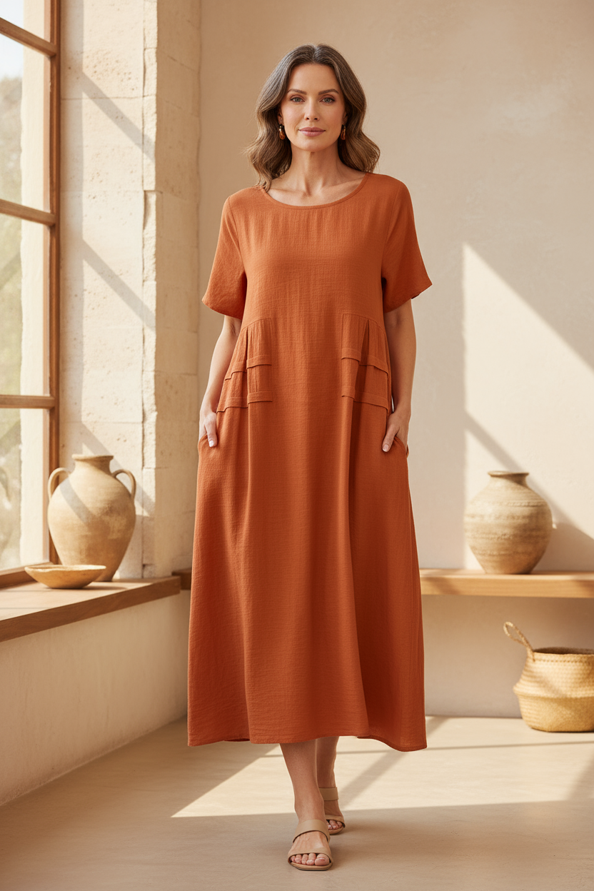Women's Breathable Midi Dress
