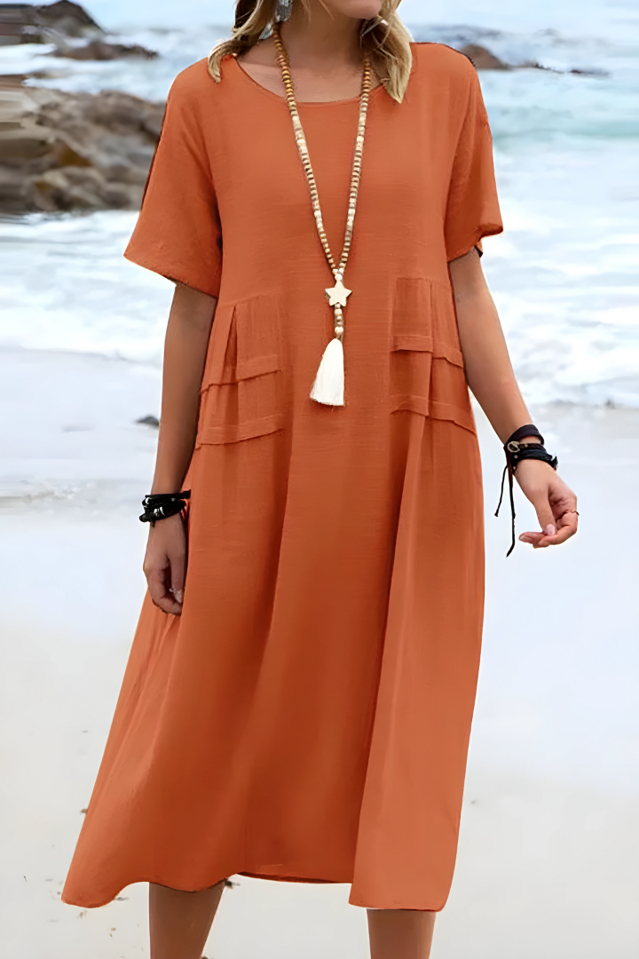 Women's Breathable Midi Dress