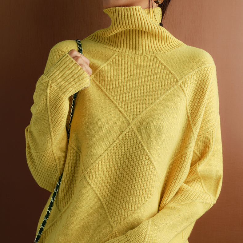 Women's Cashmere Turtleneck Sweater