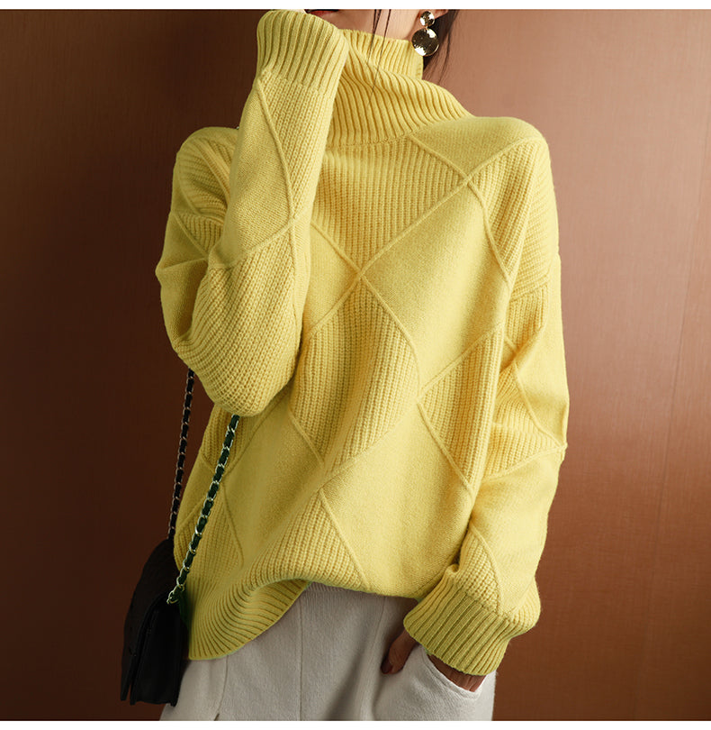 Women's Cashmere Turtleneck Sweater