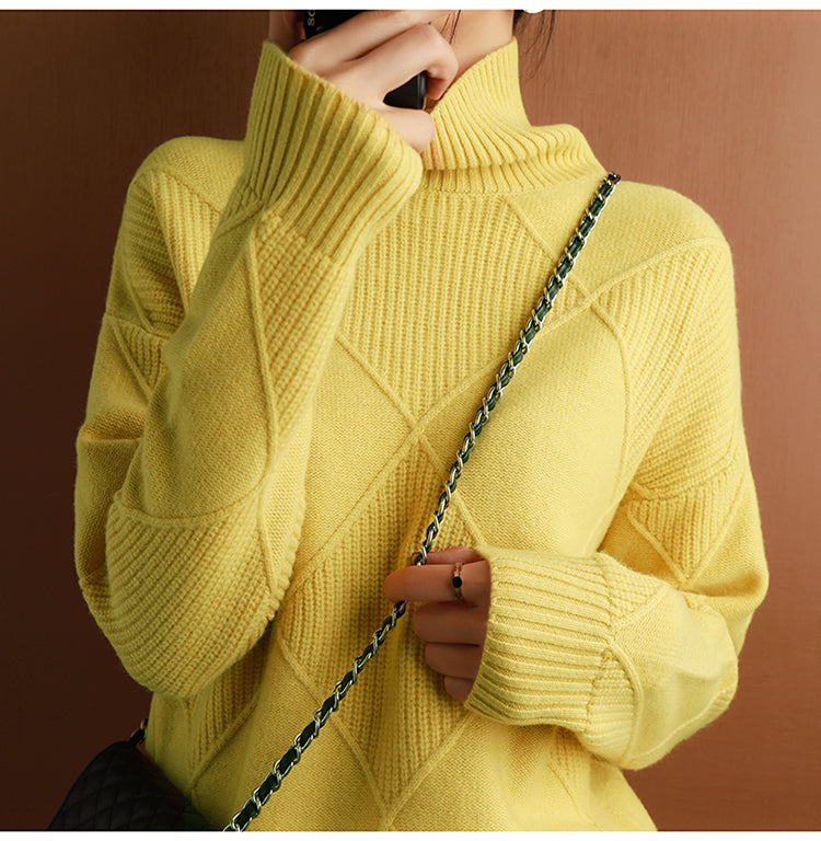 Women's Cashmere Turtleneck Sweater