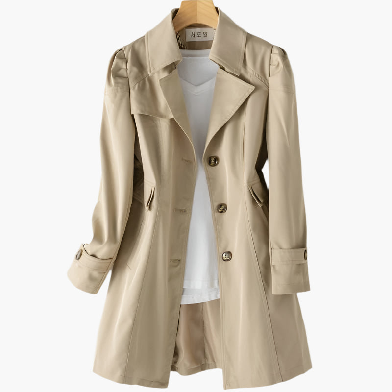 Women's Durable Textile Blend Trench Coat