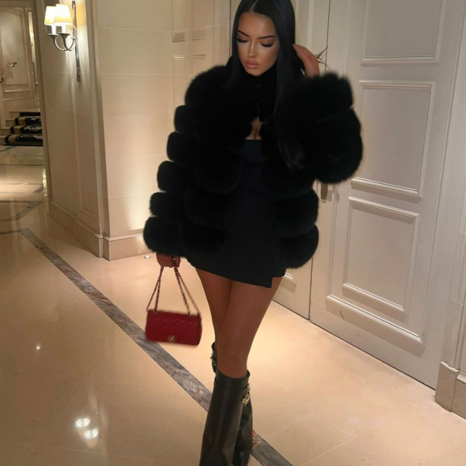 Women's Eco-Friendly Faux Fur Jacket