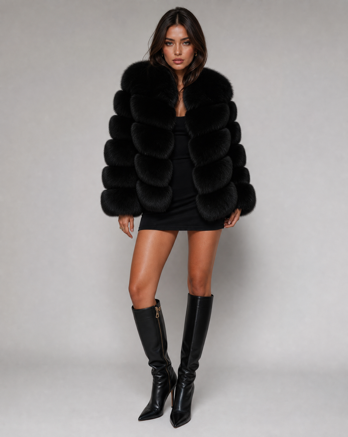 Women's Eco-Friendly Faux Fur Jacket