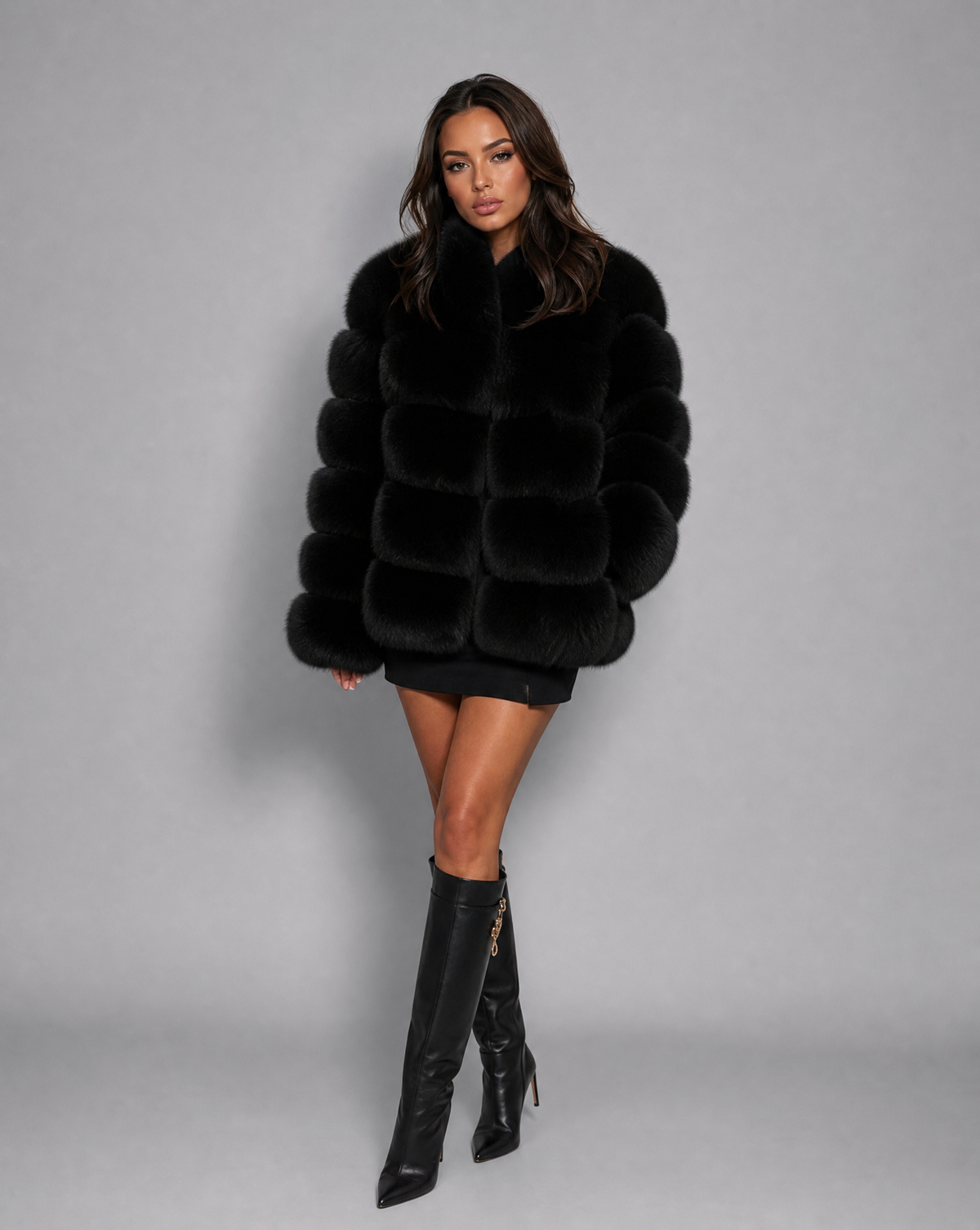 Women's Eco-Friendly Faux Fur Jacket