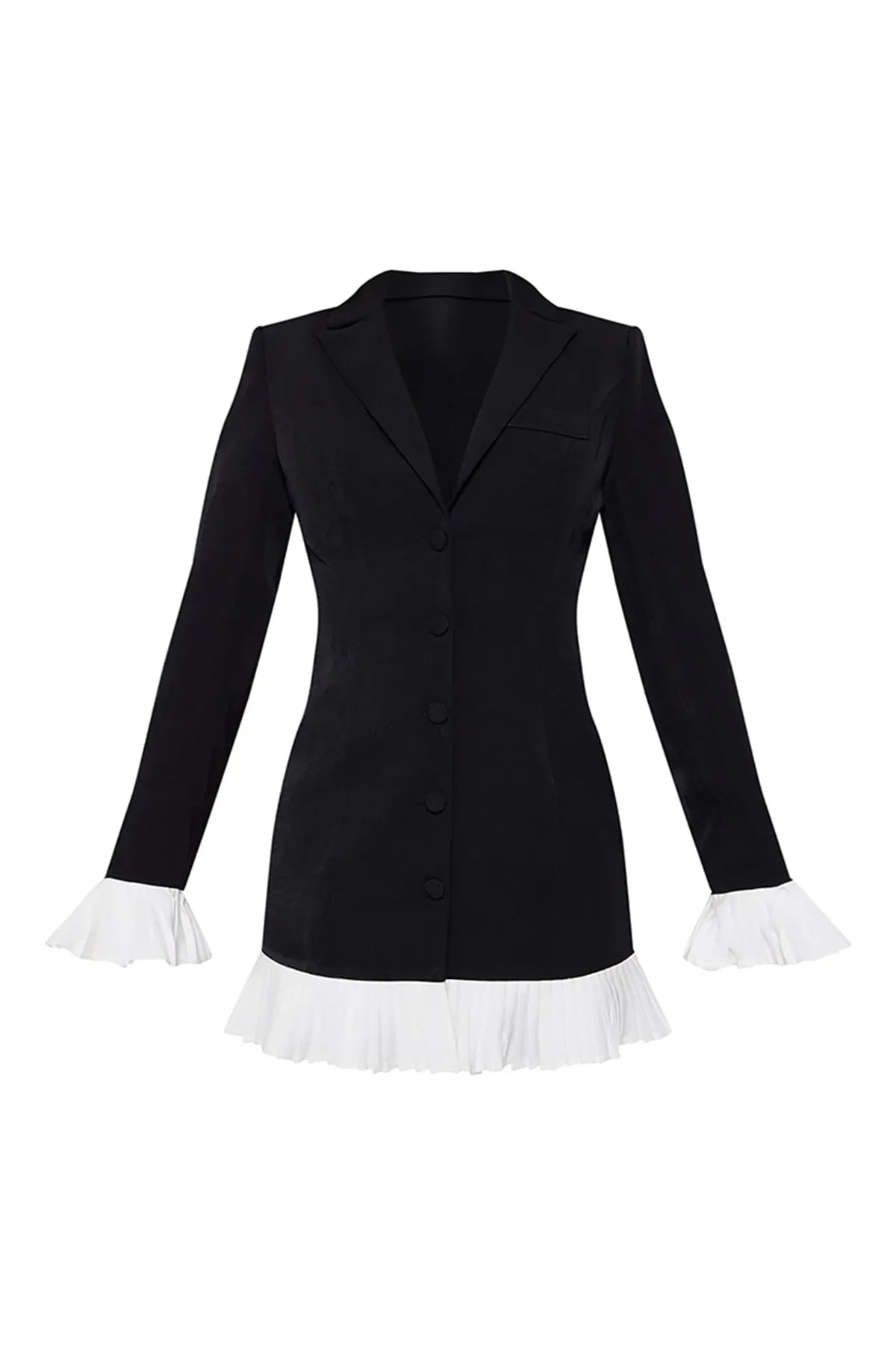 Women's Elegant Pleated Mini Dress