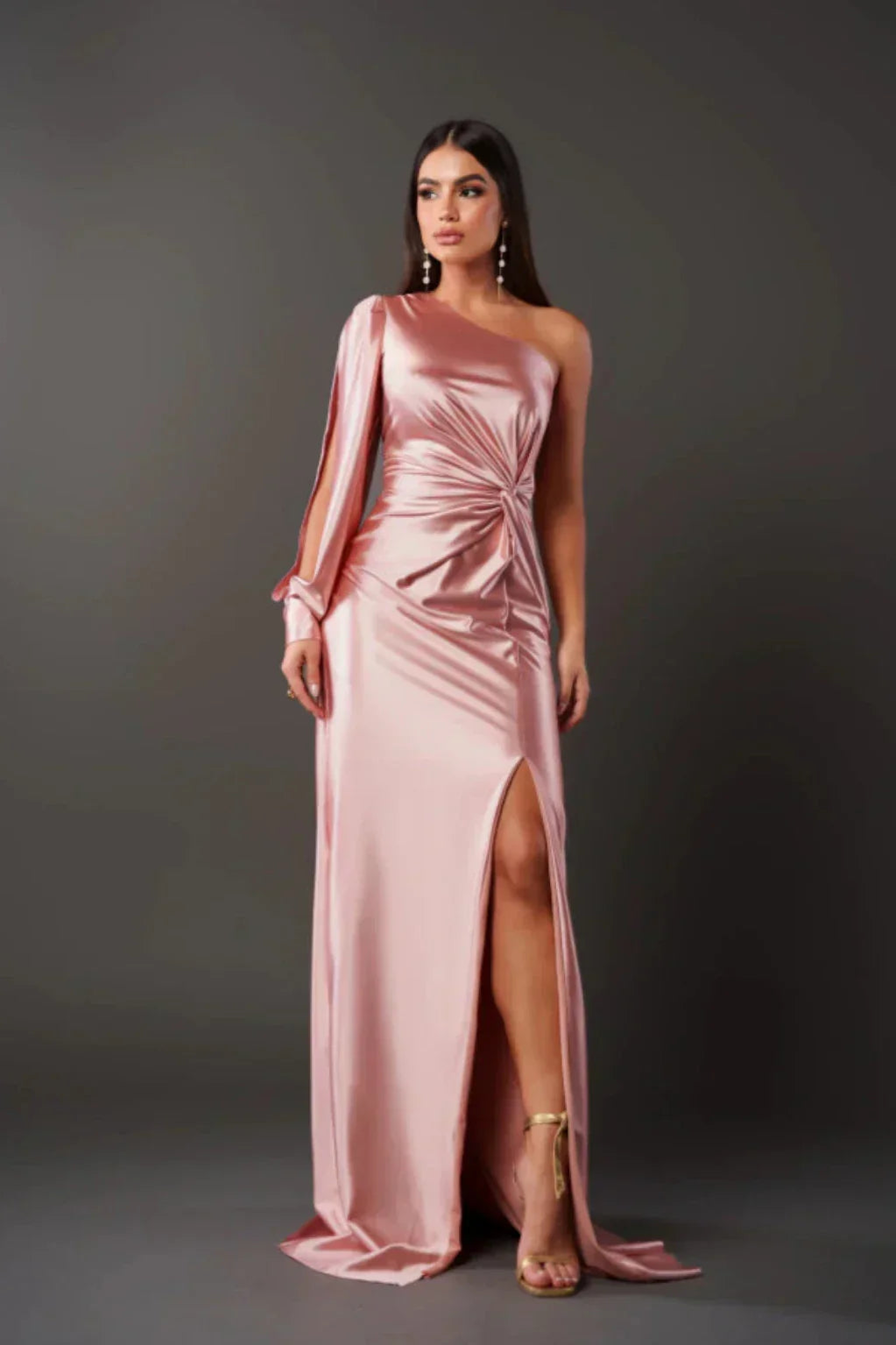 Women's Elegant Satin Evening Dress