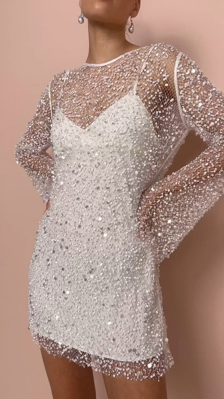 Women's Glitter Mini Dress