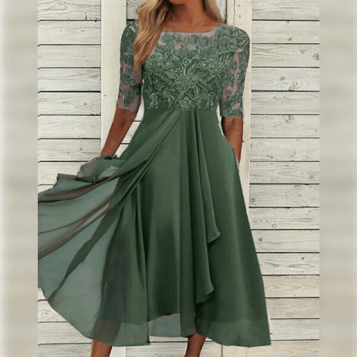 Women's Lightweight Chiffon Cocktail Dress