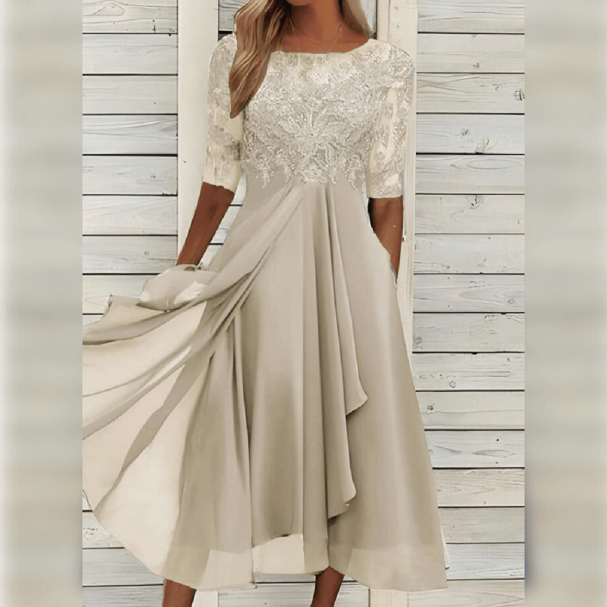 Women's Lightweight Chiffon Cocktail Dress