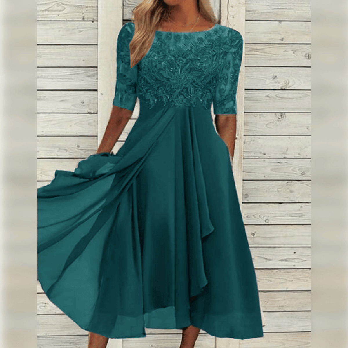 Women's Lightweight Chiffon Cocktail Dress
