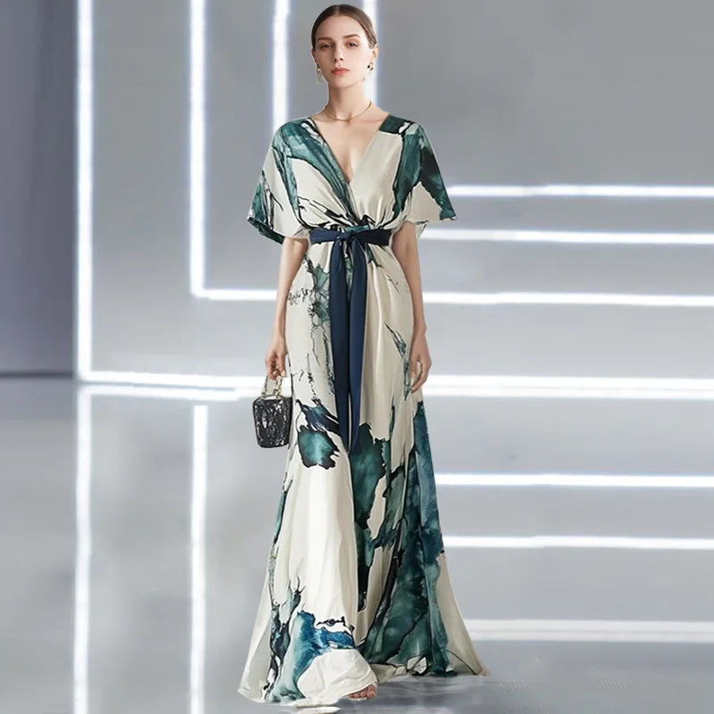 Women's Lightweight Floral Maxi Dress