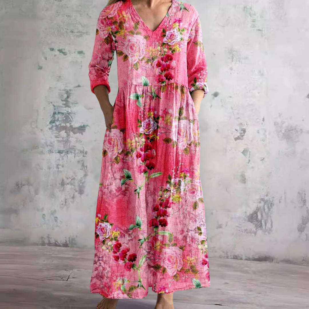 Women's Lightweight Floral Maxi Dress