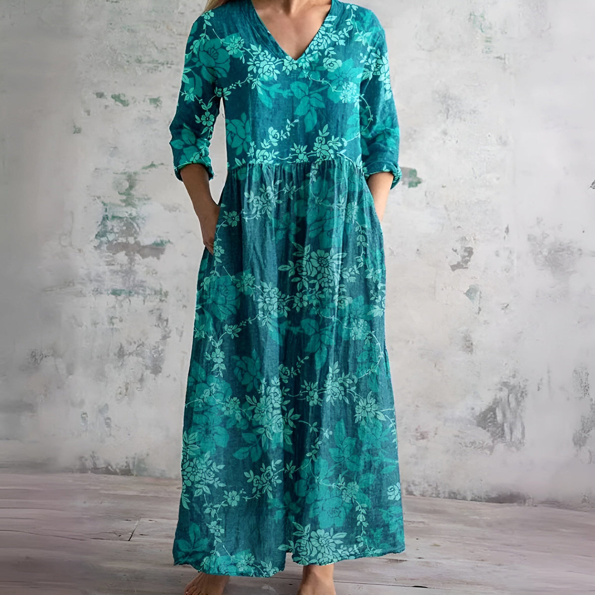 Women's Lightweight Floral Maxi Dress