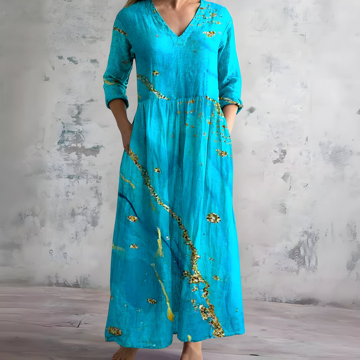 Women's Lightweight Floral Maxi Dress
