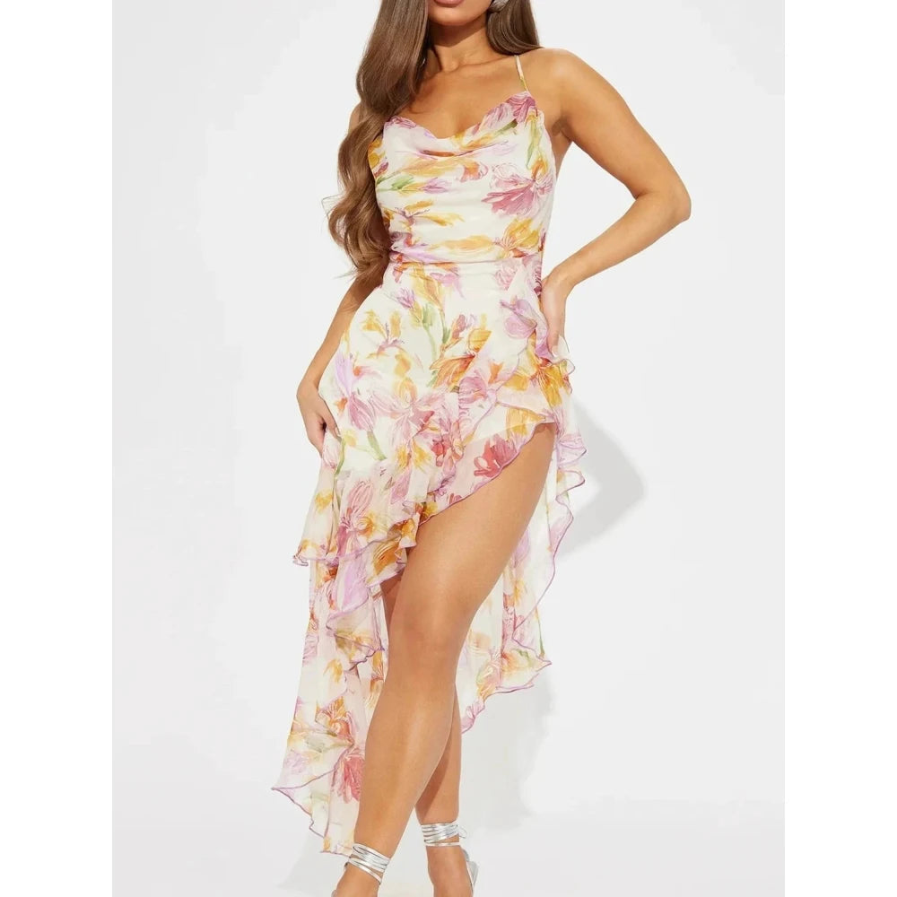 Women's Lightweight Floral Midi Dress