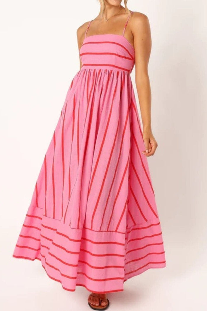 Women's Lightweight Striped Maxi Dress