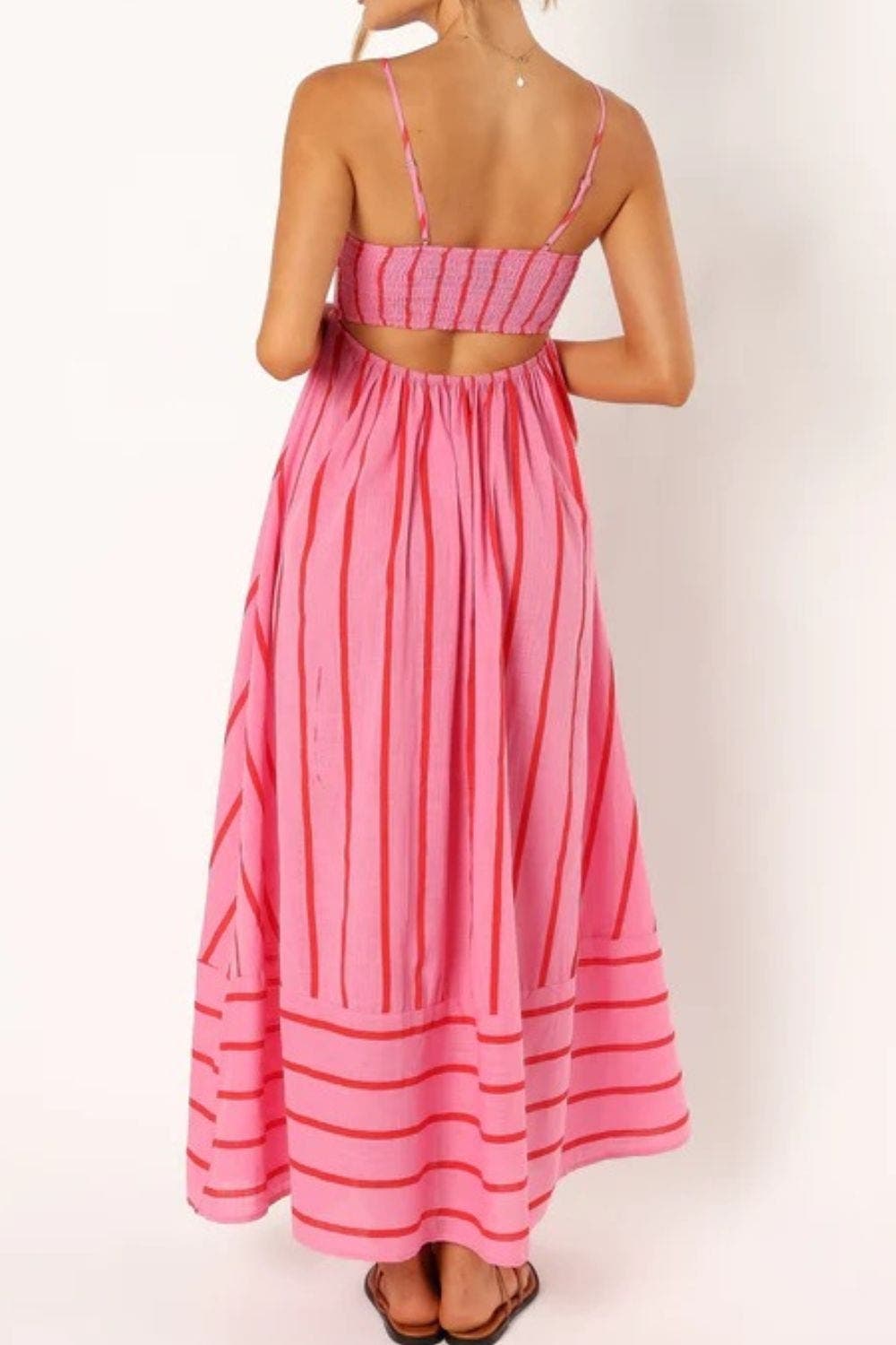Women's Lightweight Striped Maxi Dress