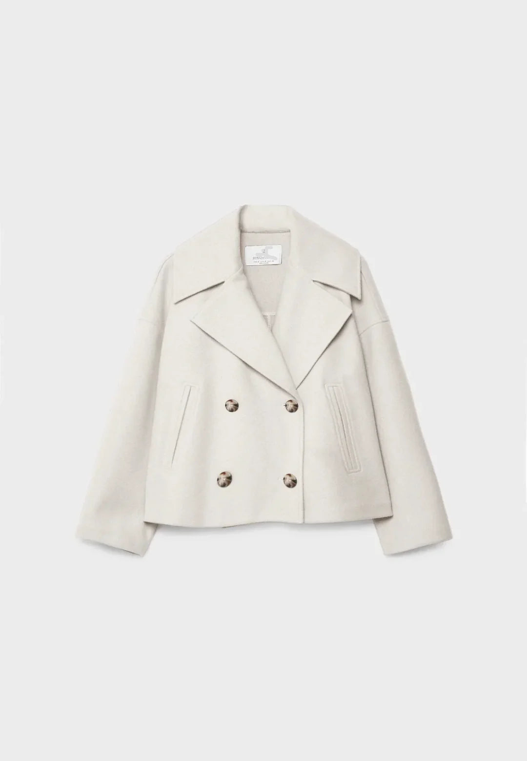 Women's Lightweight Wool Blend Short Coat