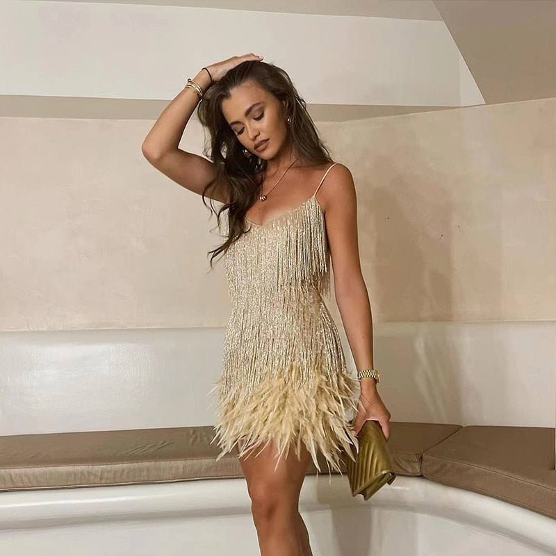 Women's Luxury Sequin Cocktail Dress