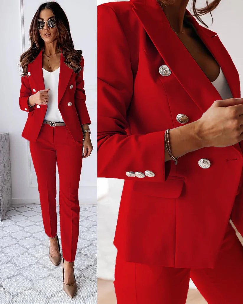 Women's Premium Fabric Blazer Set