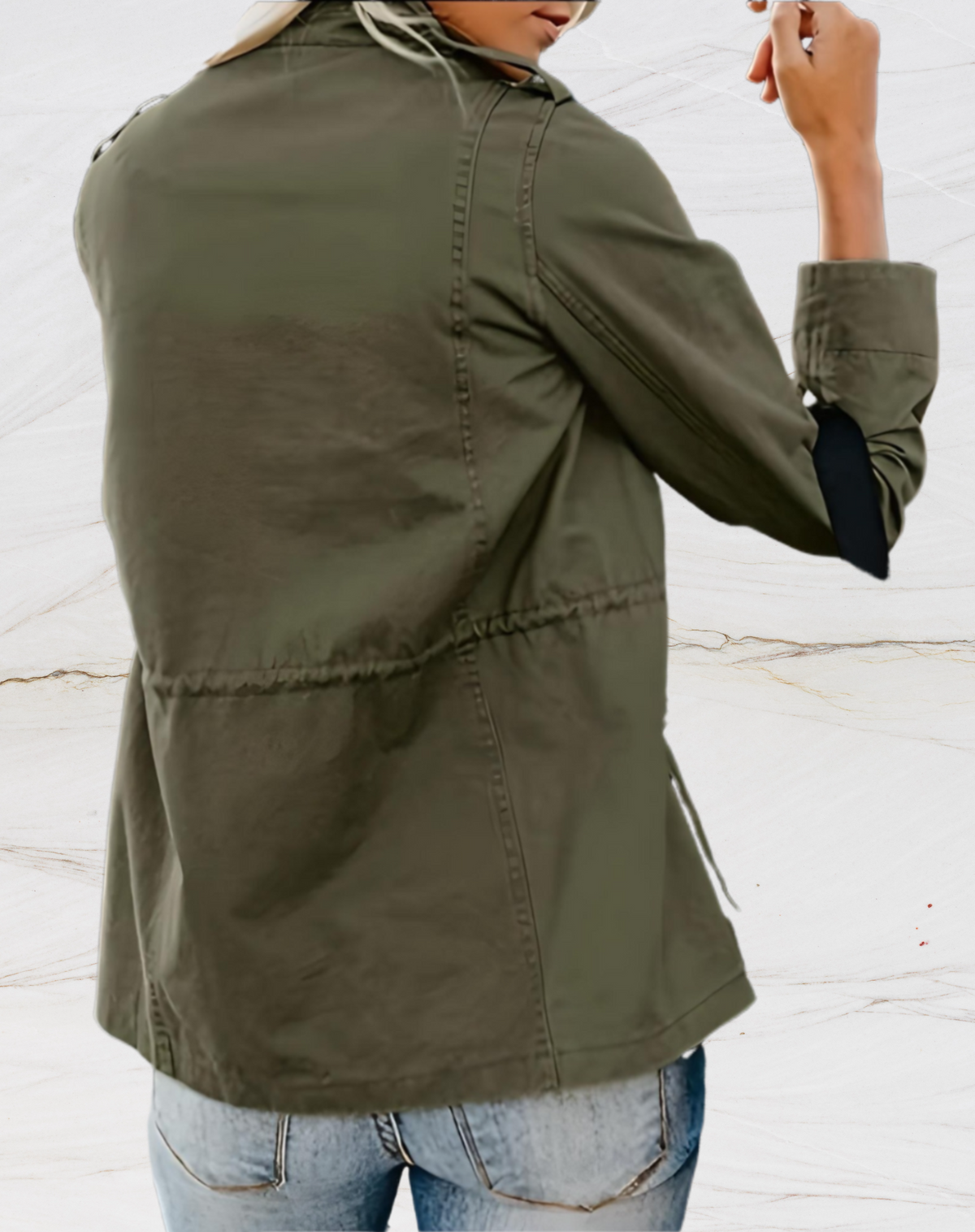 Women's Premium Fabric Military Jacket